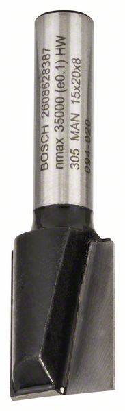 Picture of Nutfräser, 8 mm, D1 15 mm, L 19,6 mm, G 51 mm. Für Handfräsen