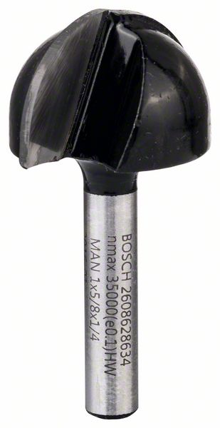 Picture of Hohlkehlfräser, 1/4 Zoll, R1 12,7 mm, D 25,4 mm, L 15,6 mm, G 49 mm