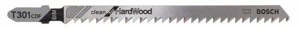 Bild von Stichsägeblatt T 301 CDF Bosch VE à 5 Stück Clean for Hard Wood