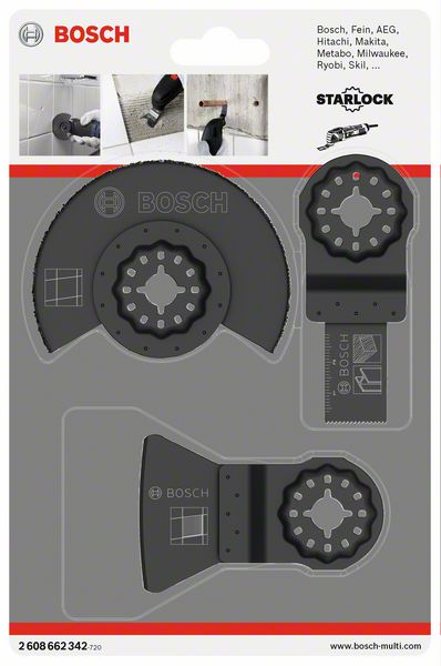Picture of Multi-Cutter-Set Fliesen Bosch 3-teilig Starlock