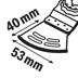 Bild von BIM Tauchsägeblatt Dual-Tec AYZ 53 BPB Multimaterial, 40 x 53 mm, 1er-Pack