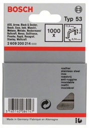 Bild von Feindrahtklammer Typ 53, 11,4 x 0,74 x 6 mm, 1000er-Pack, rostfrei