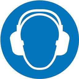 Bild für Kategorie Gebotsschild „Gehörschutz benutzen”