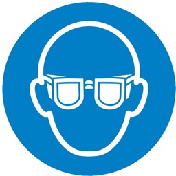 Bild für Kategorie Gebotsschild „Augenschutz benutzen”