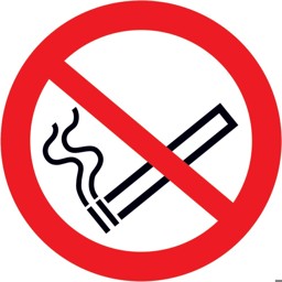Bild für Kategorie Verbotsschild „Rauchen verboten”, nicht langnachleuchtend