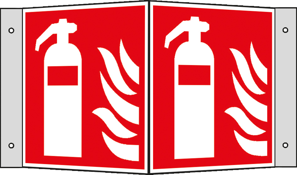 Images de la catégorie Brandschutzschild „Feuerlöscher” als Winkelschild