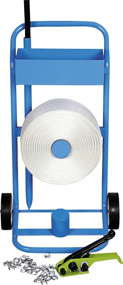 Bild für Kategorie Polyesterband-Umreifungssystem 16 mm mit Abrollwagen