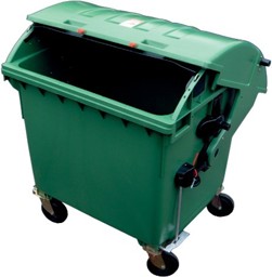 Bild für Kategorie Müllcontainer, Kunststoff mit Runddeckel
