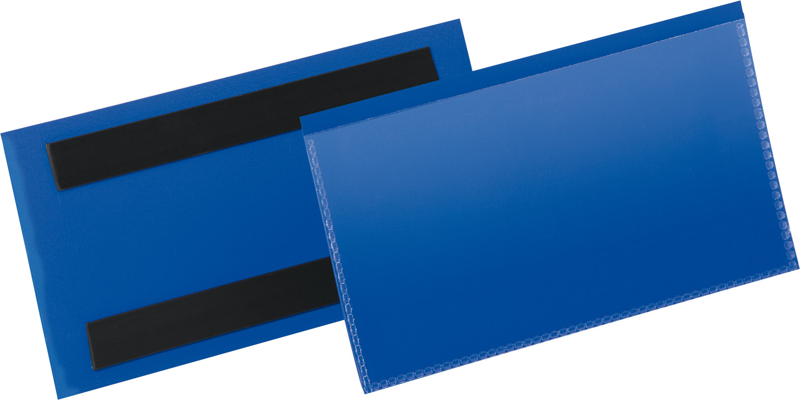 Image de Etikettentasche B150xH67 mm blau, magnetisch VE 50 Stück