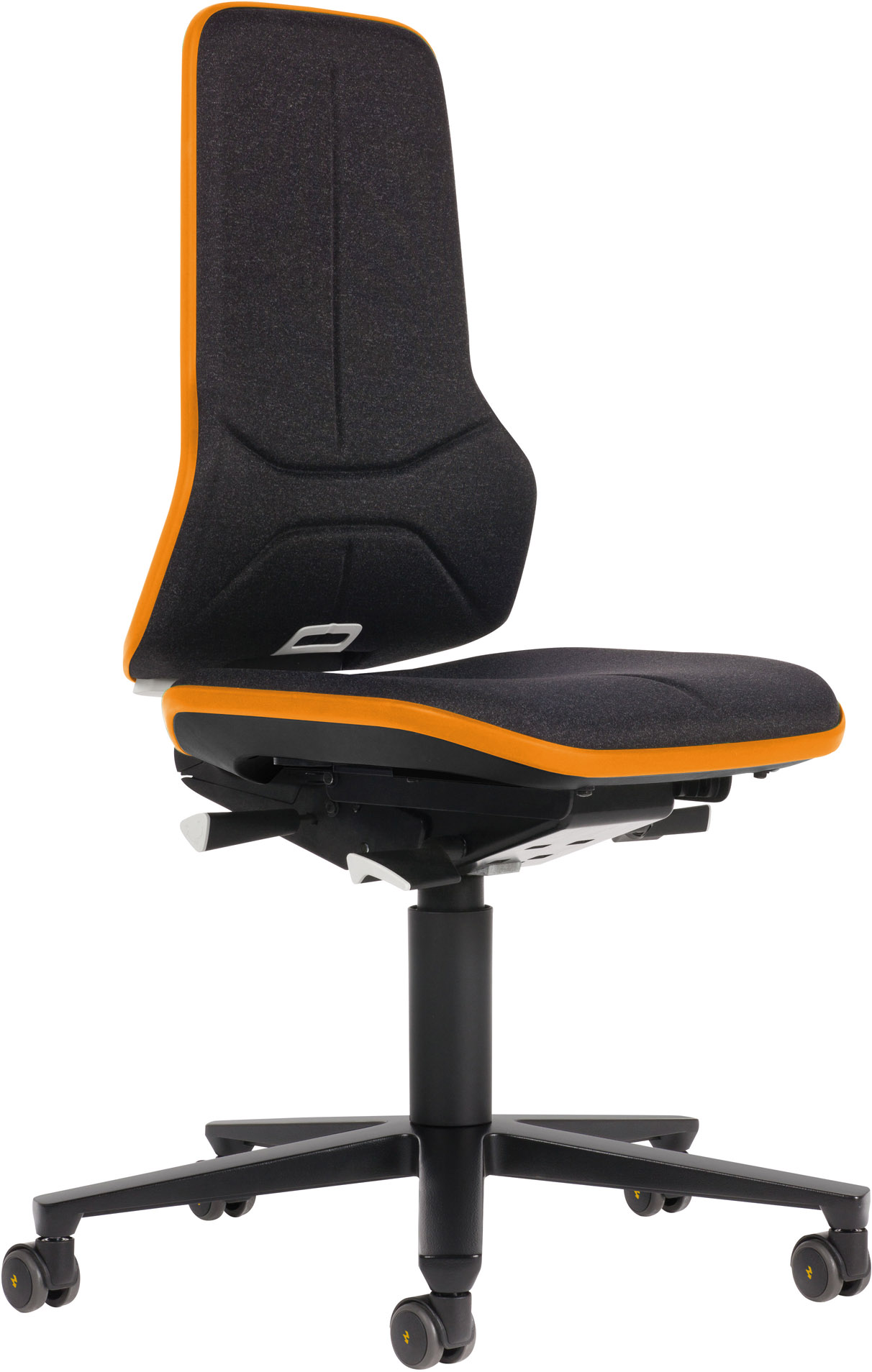 Image de Bimos Arbeitsstuhl ESD Neon 2, orange Sitzhöhe 450-620 mm mit Rollen, ohne Polster