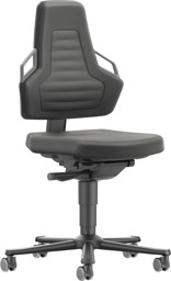 Bild von Bimos Arbeitsstuhl Nexxit 2 Griff grau Sitzhöhe 450-600 mm Supertec schw.,m. Rollen