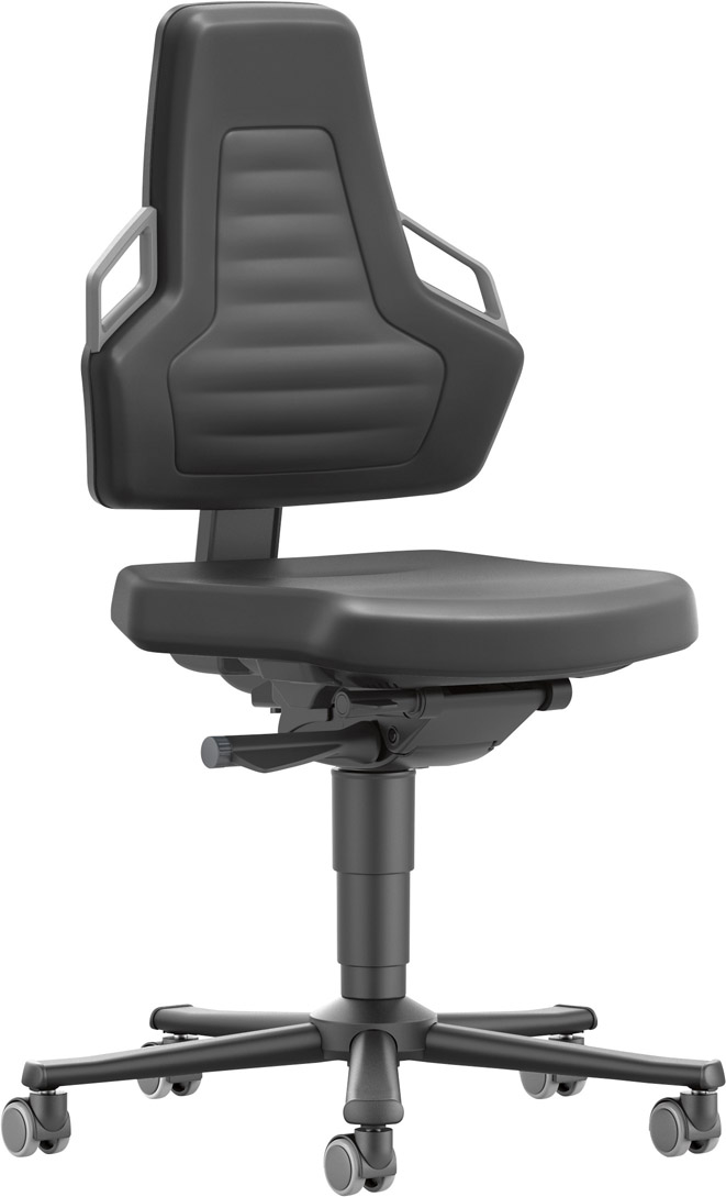 Image de Bimos Arbeitsstuhl Nexxit 2 Griff grau Sitzhöhe 450-600 mm Integr. schw.,mit Rollen
