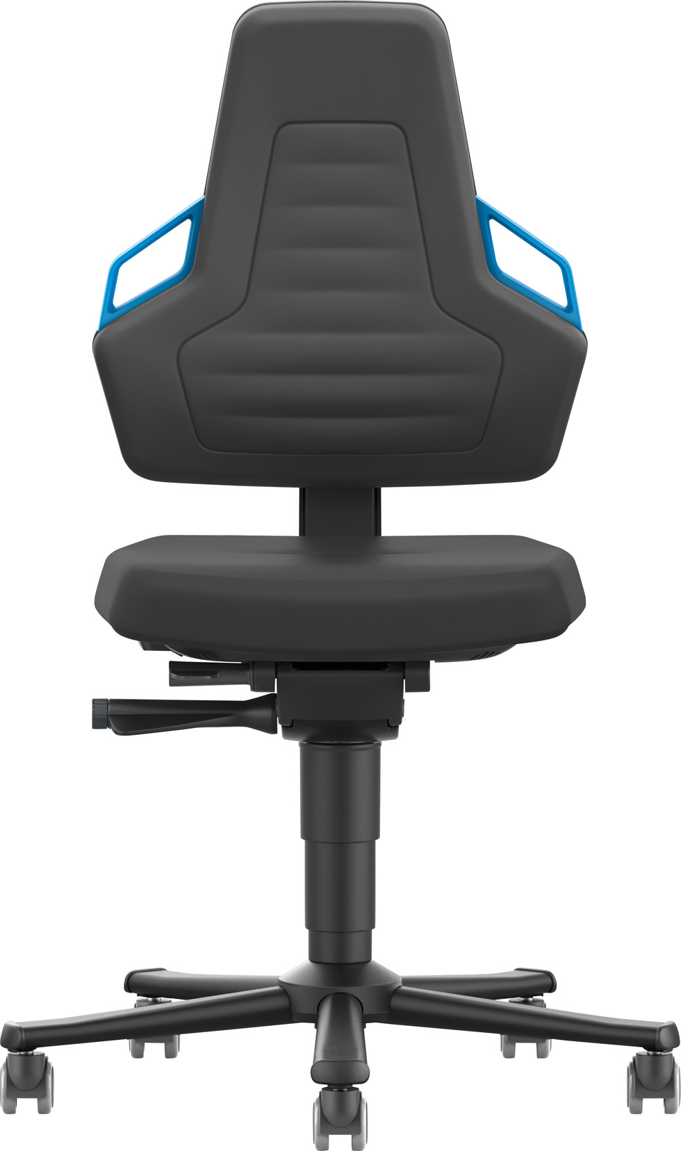 Image de Bimos Arbeitsstuhl Nexxit 2 Griff blau Sitzhöhe 450-600 mm Integr. schw.,mit Rollen