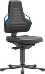 Bild von Bimos Arbeitsstuhl Nexxit 1 Griff blau Sitzhöhe 450-600 mm Integr. schw.,mit Gleiter