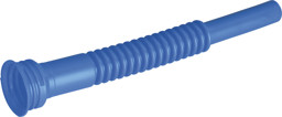 Bild von Auslaufrohr flexibel HD-PE blau L265 mm