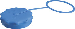 Bild von Weithals-Verschraubung HDPE blau für Außen-D 105 mm