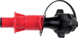 Bild von Sicherheitsauslaufrohr für Kraftstoffe rot/schwarz