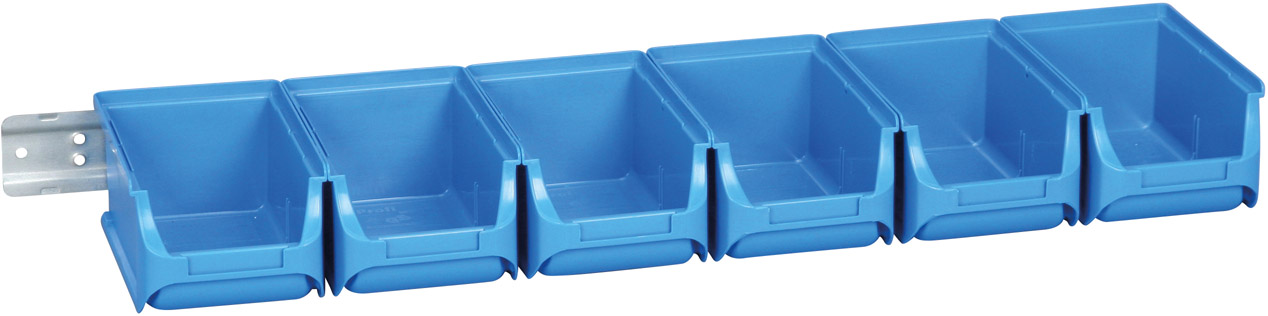 Picture of Sichtboxen-Set blau 613x165x75 mm