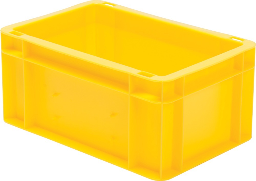 Image de Transport-Stapelkasten B300xT200xH145 mm gelb, geschlossen ohne Griffloch