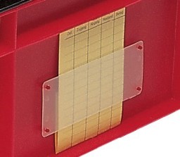 Bild von Etikettentasche für Transport-Stapelkasten DIN A6