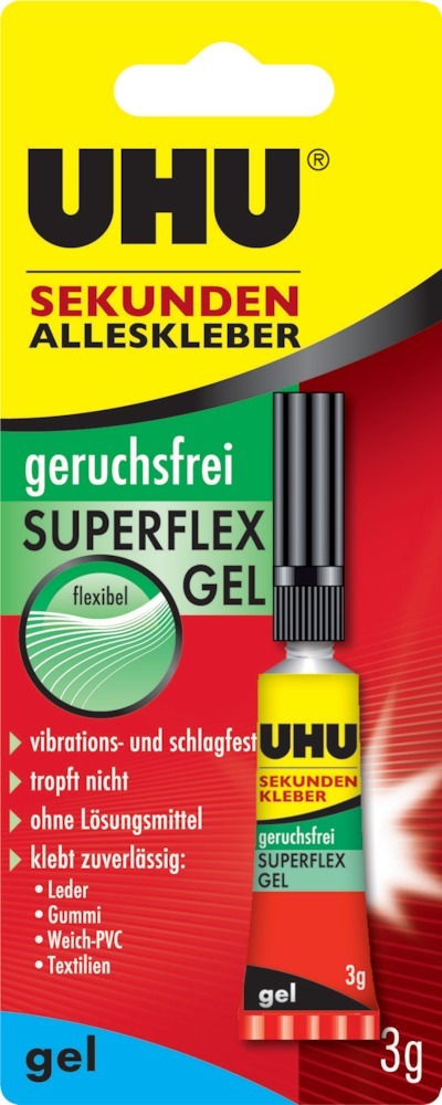 Picture for category UHU® SEKUNDEN ALLESKLEBER geruchsfrei SUPERFLEX GEL