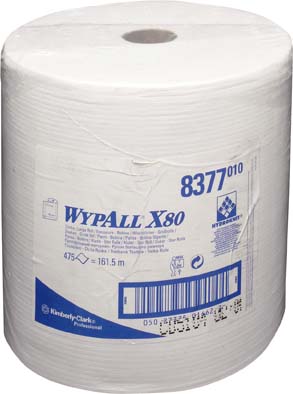 Picture of Wischtücher WYPALL X80, weiß, 31,5x34cm, 475Blatt