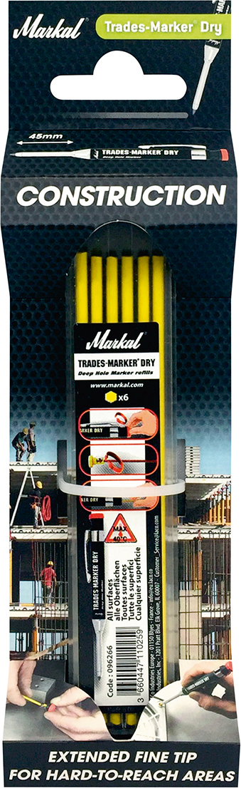 Image de Markal Trades-Marker dry Nachfüller Minen Set gelb