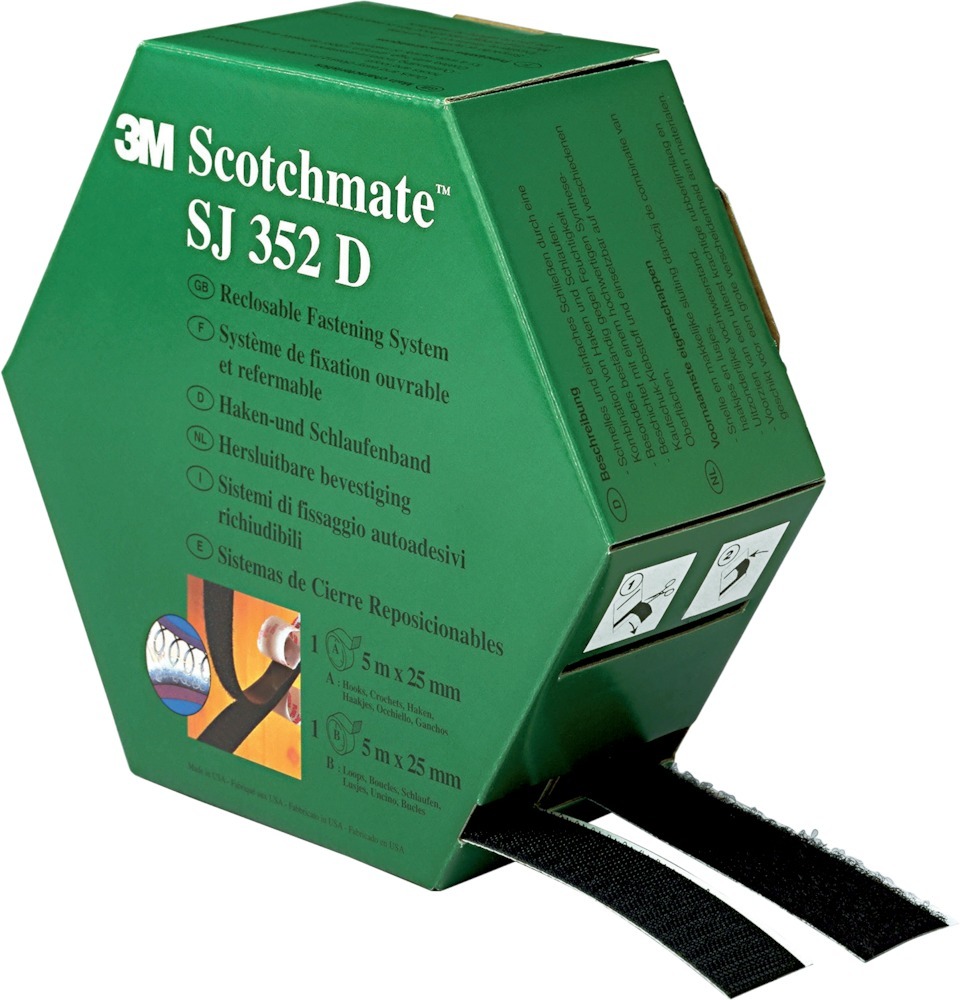 Image de Haken- und Schlaufenband Scotchmate SJ352D 25,4mmx5m 3M