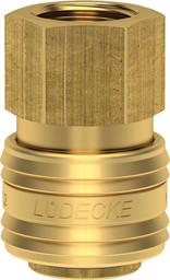 Picture of SchnellverschlusskupplungNW 7,2mm, Messing, Serie ES, IG G1/2" LÜDECKE
