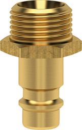 Picture of Stecknippel für Kupplung NW 7,2mm, Messing, Serie ES, AG G1/4" LÜDECKE