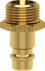 Bild von Stecknippel für Kupplung NW 7,2mm, Messing, Serie ES, AG G3/8