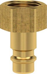 Bild von Stecknippel für Kupplung NW 7,2mm, Messing, Serie ES, IG G1/4" LÜDECKE