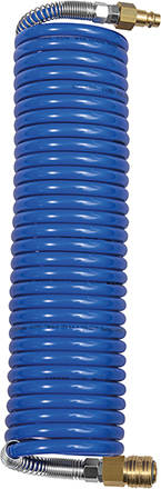 Image de Spiralschlauch PA blau, Kupplung u Stecker NW7,2 8x6mm, 5m RIEGLER