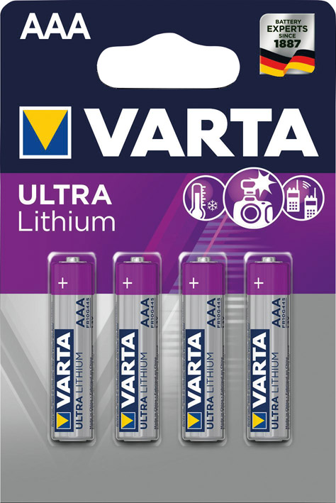 Image de Batterie Professional Lithium AAA Blister a 4 Stück VARTA