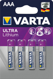 Bild von Batterie Professional Lithium AAA Blister a 4 Stück VARTA