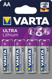 Bild von Batterie Professional Lithium AA Blister a 4 Stück VARTA
