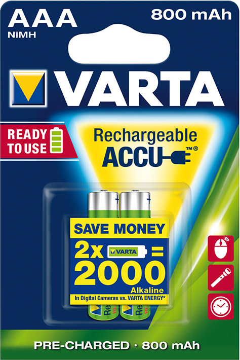 Bild von VARTA Rechargeable Power Accu Micro 2er Blister