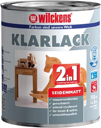 Bild von Klarlack 2in1, 750 ml seidenmatt