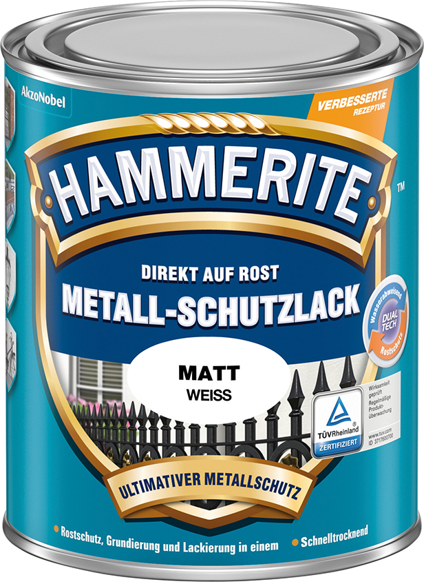 Image de Metallschutz-Lack 750 ml matt weiss