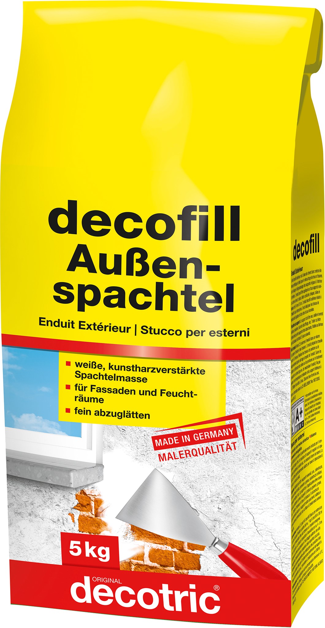 Picture of Decofill Spachtelmasse 5 kg, außen decotric