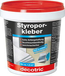 Picture of Styroporkleber 1 kg gebrauchsfertig decotric