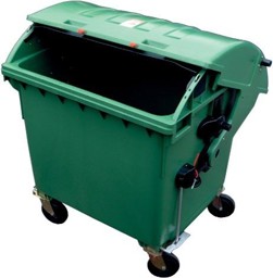 Bild für Kategorie Müllcontainer mit Runddeckel, Kunststoff