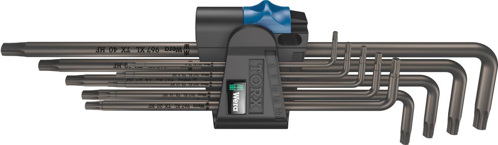 Winkelschraubendreher-Satz für TORX®, mit Haltefunktion, Nr. 967/9 XL HF 1