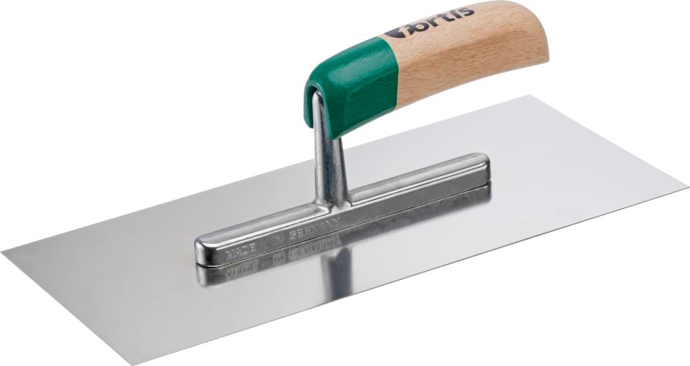 Glättekelle mit Holzheft, Edelstahl