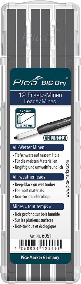 Minen-Set für Zimmermannsstift BIG Dry ANILINE 2.0