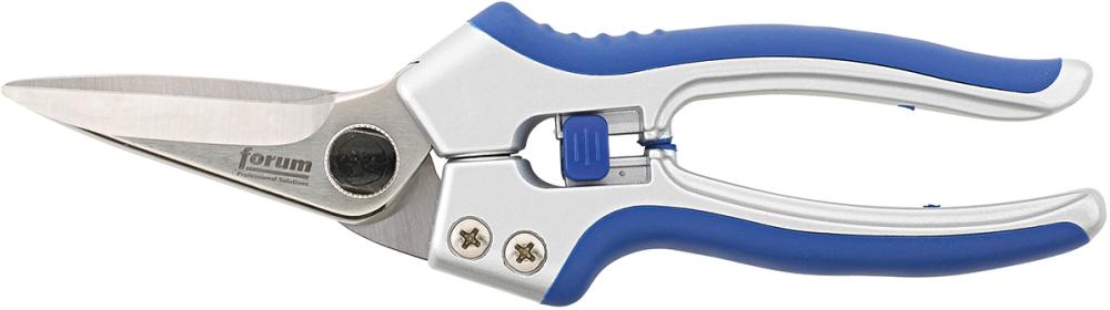 Kombischere, abgewinkelt, Griffe Aluminium