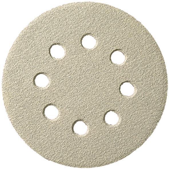 Klett-Schleifscheibe, Korund, weiß, 8 Loch