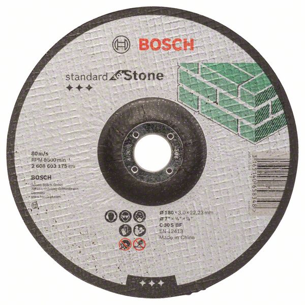 Images de la catégorie Standard for Stone Gekröpfte Trennscheiben, 22,23-mm-Bohrung für große Winkelschleifer