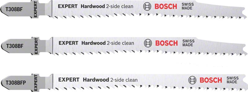 Image de EXPERT ‘Hardwood 2-side clean‘ Stichsägeblatt-Set, 2-tlg., T308BF/BFP