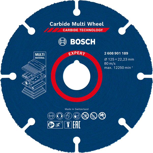 Image de EXPERT Carbide Multi Wheel Trennscheibe, 125 mm, 22,23 mm